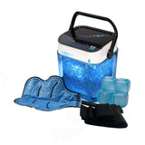 Blue Cube appliqué au genou avec thérapie par le froid circulante et massage d'air
