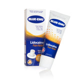 Blue-Emu Crème Relief Douleur Lidocaïne, bouteille pratique pour un soulagement ciblé.