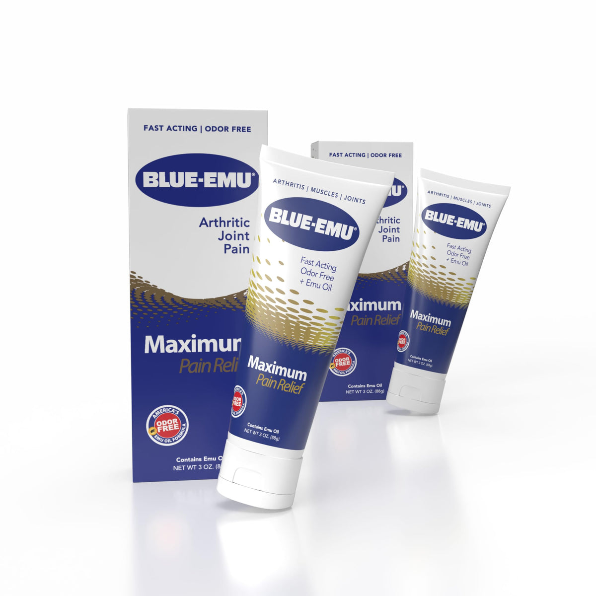 BLUE-EMU Crème soulagement-douleur-articulation, application ciblée pour flexibilité et mobilité