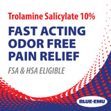 BLUE-EMU spray-inodore-soulagement, formulation sans odeur pour une utilisation discrète.