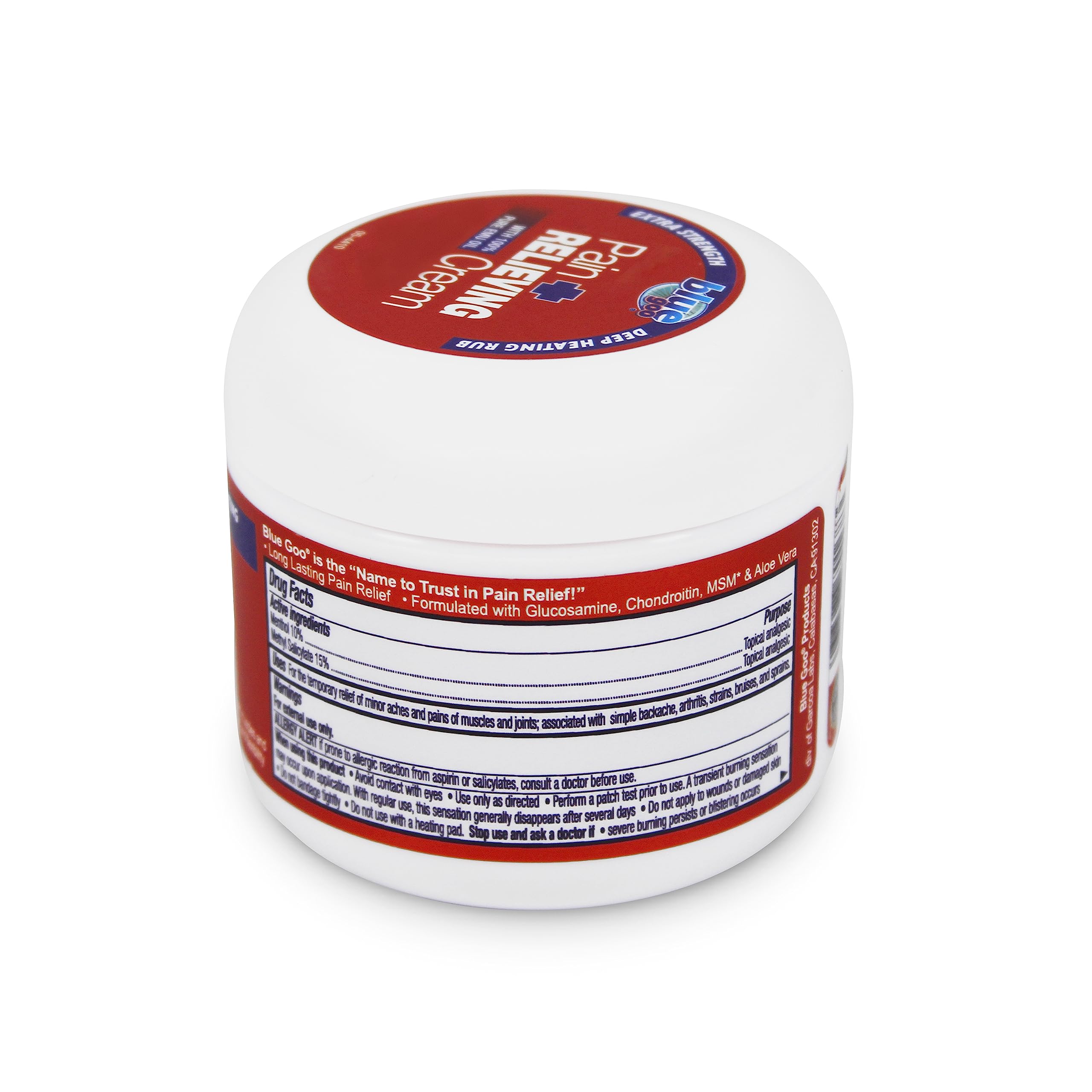 Blue Goo Crème-absorption-rapide-massage: non gras et facile à masser.