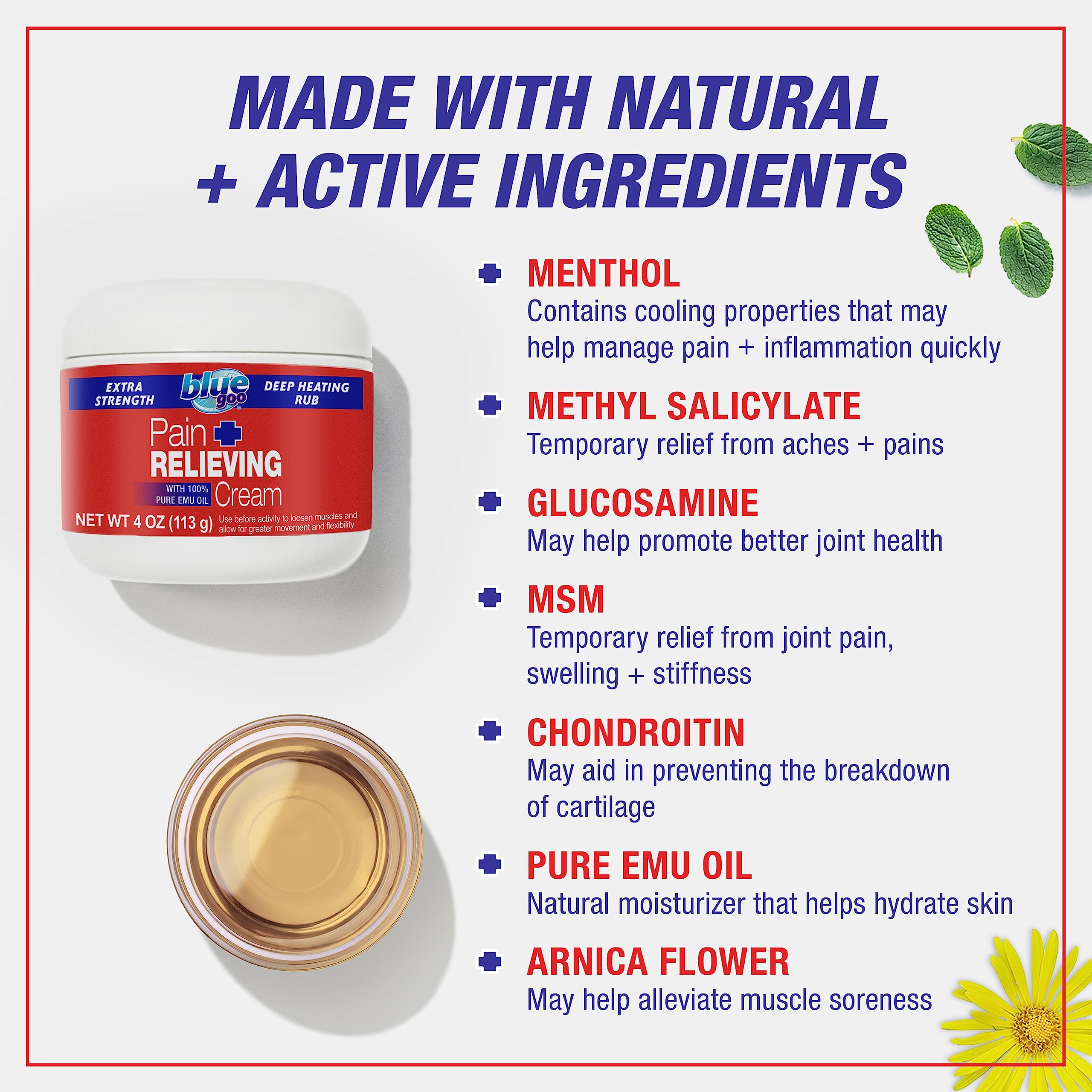 Blue Goo Crème-relief-muscles-articulations: apaise les muscles et articulations après effort.