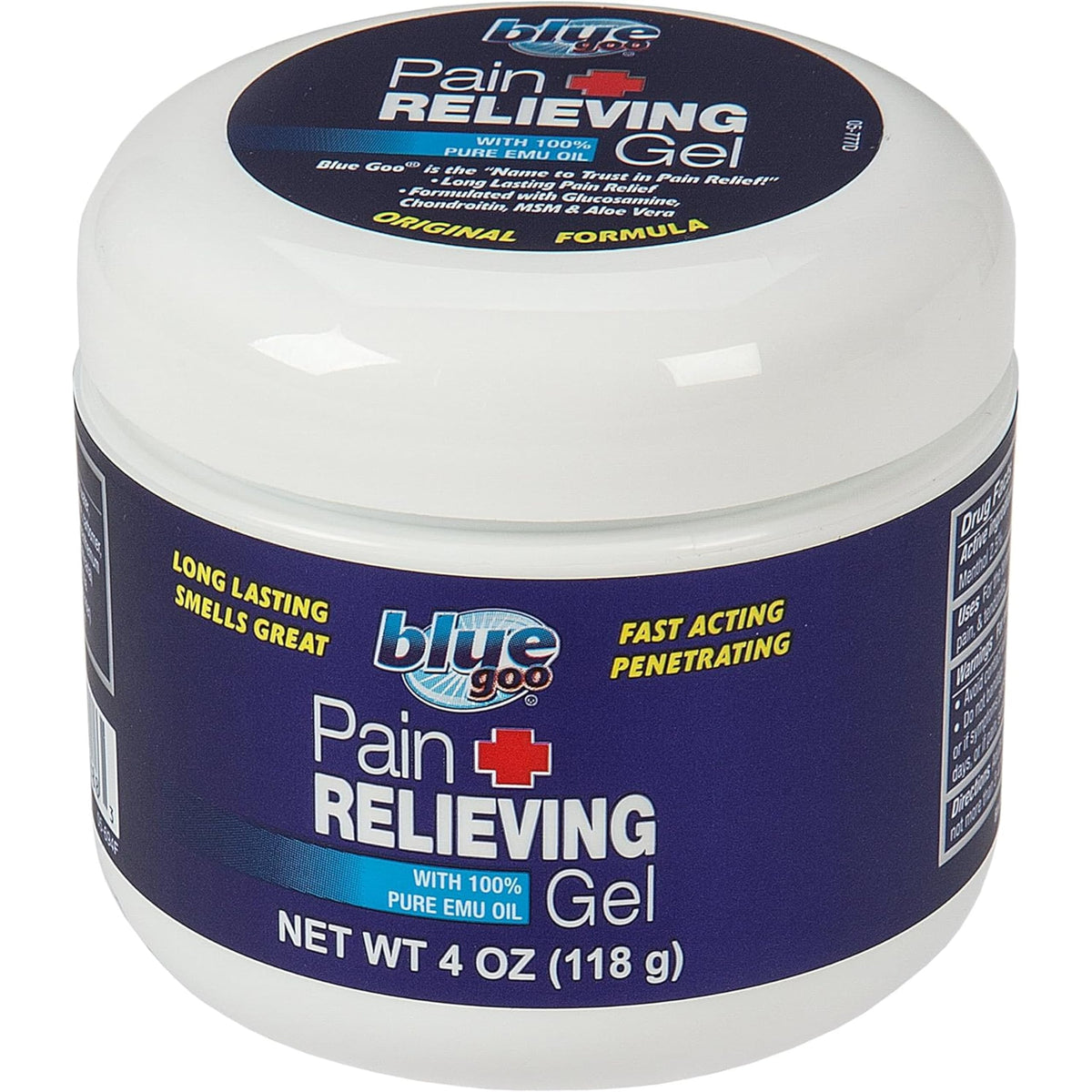 Blue Goo Gel relief dos : sensation fraîche et soulagement rapide.