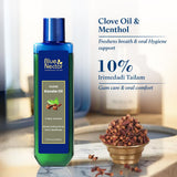 Blue Nectar goutte huile-clou en gros plan haleine fraîche.