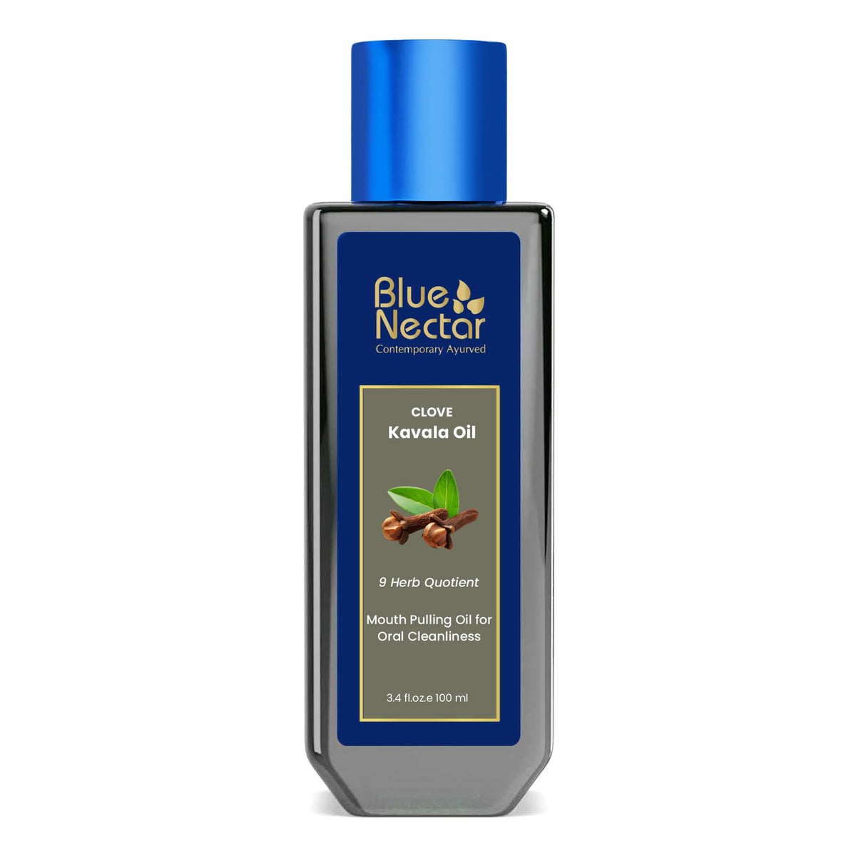 Blue Nectar huile tirage girofle bouteille, haleine fraîche durable après chaque utilisation