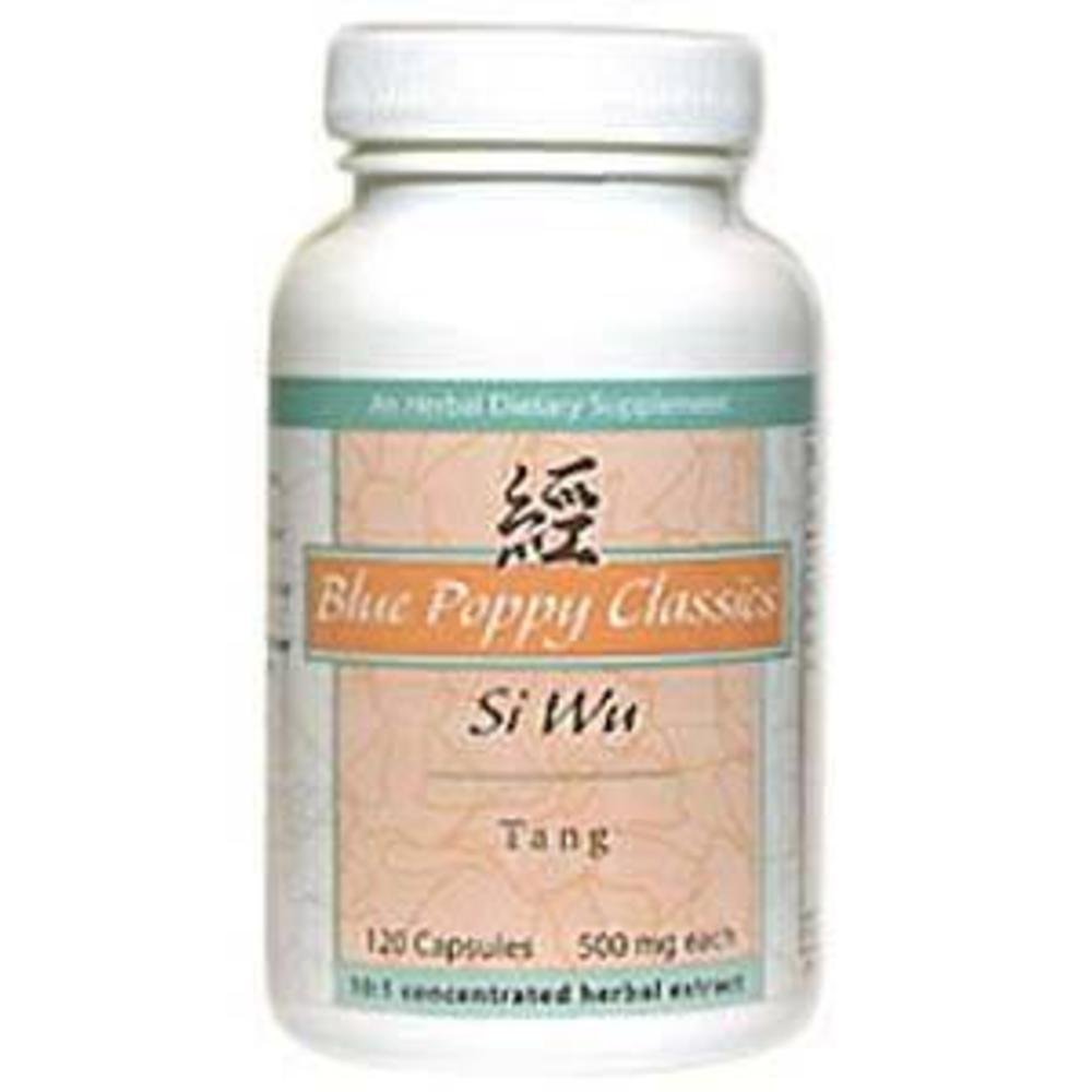 Blue Poppy Si Wu Tang: bouteille de pilules, soutien potentiel à l'équilibre quotidien