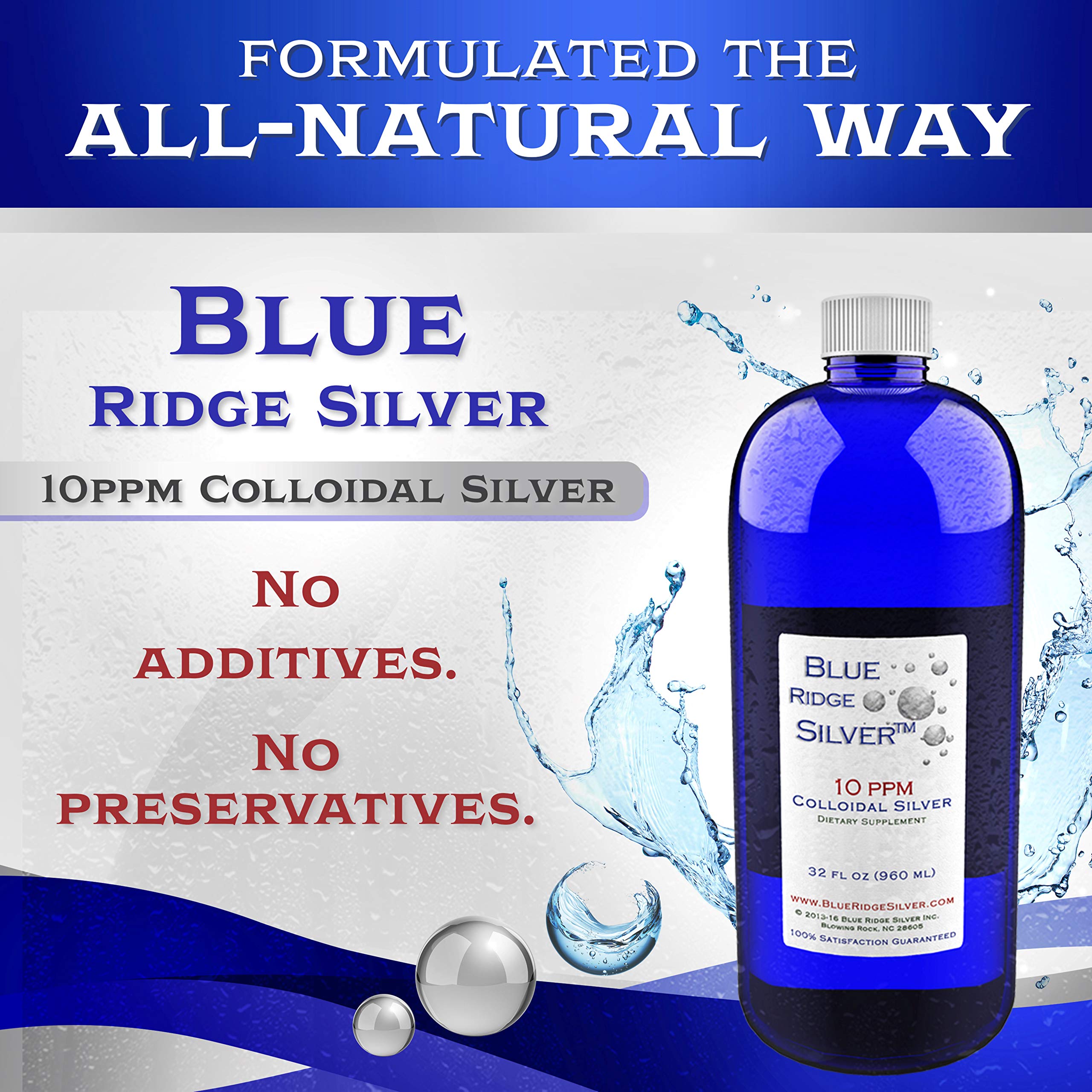 Contrôles qualité Blue Ridge Silver argent-colloidal en labo