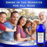 Versement d argent-colloidal Blue Ridge Silver dans l eau, utilisation facile