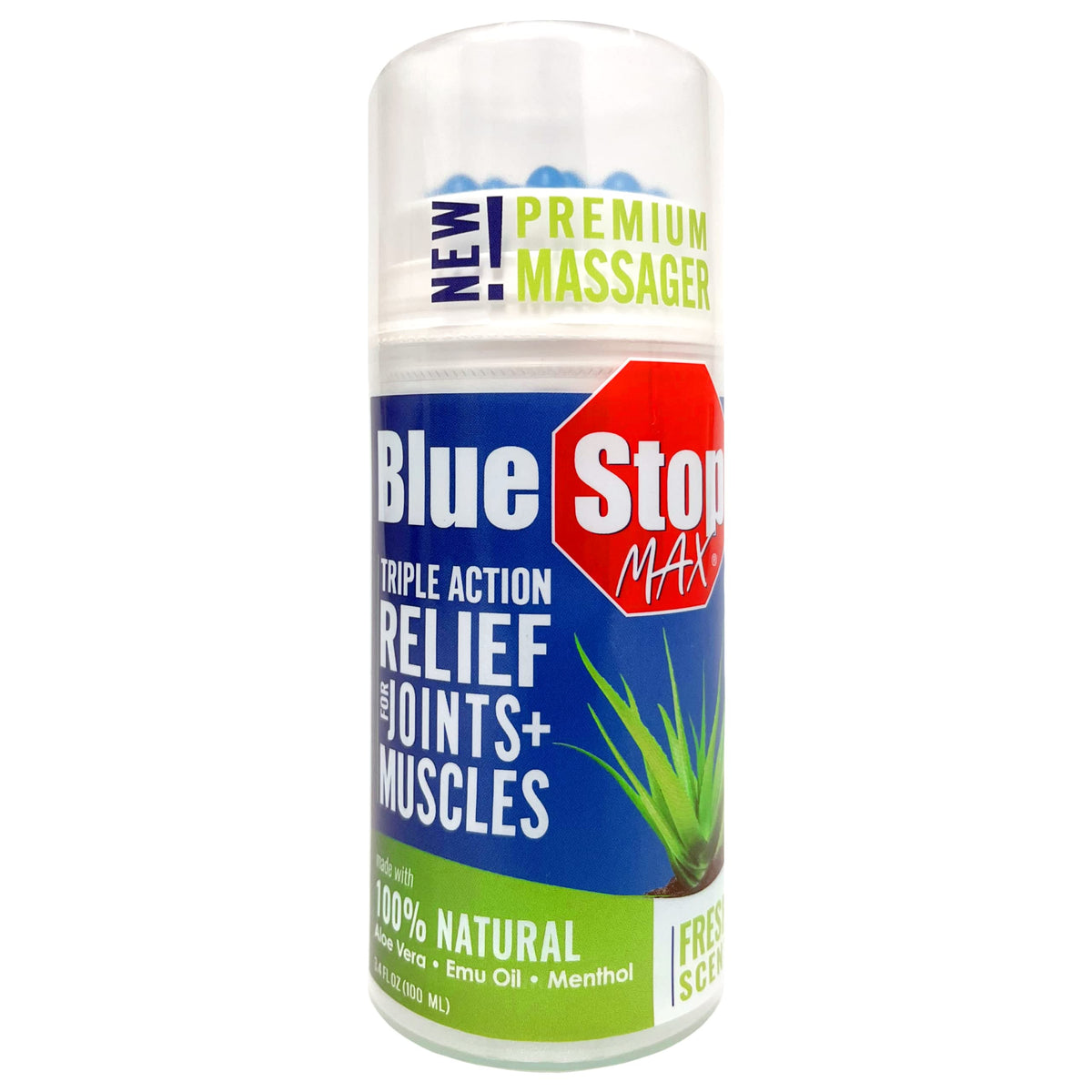 Blue Stop Max appliateur massage pour soulagement ciblé des tensions musculaires