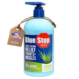 Blue Stop Max - bouteille-pompe 16 oz, gel pour muscles et articulations.