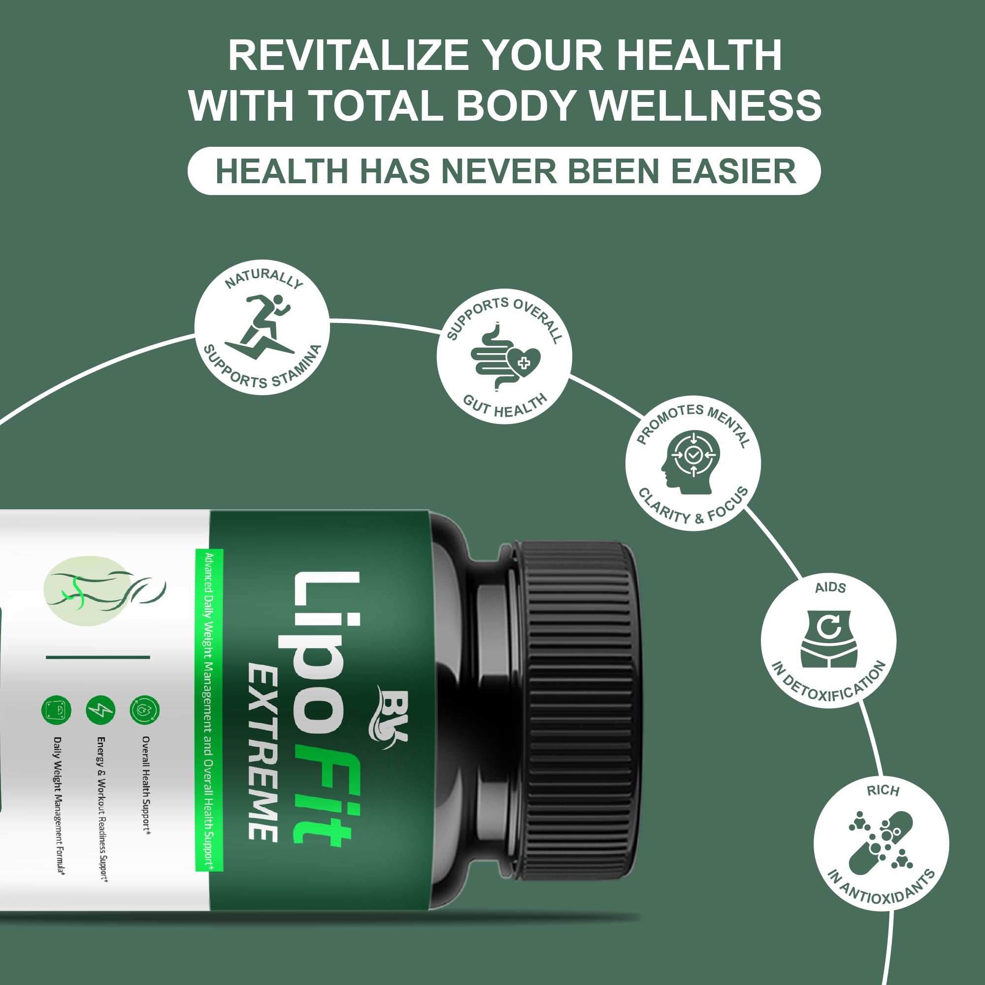 BLUE VIBE Lipofit Extreme – tableau nutritionnel clair.