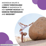 Magnésium Malate BlueBonnet: absorption améliorée et biodisponibilité.