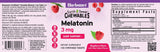 Bouteille BlueBonnet EarthSweet Mélatonine au design compact et pratique.