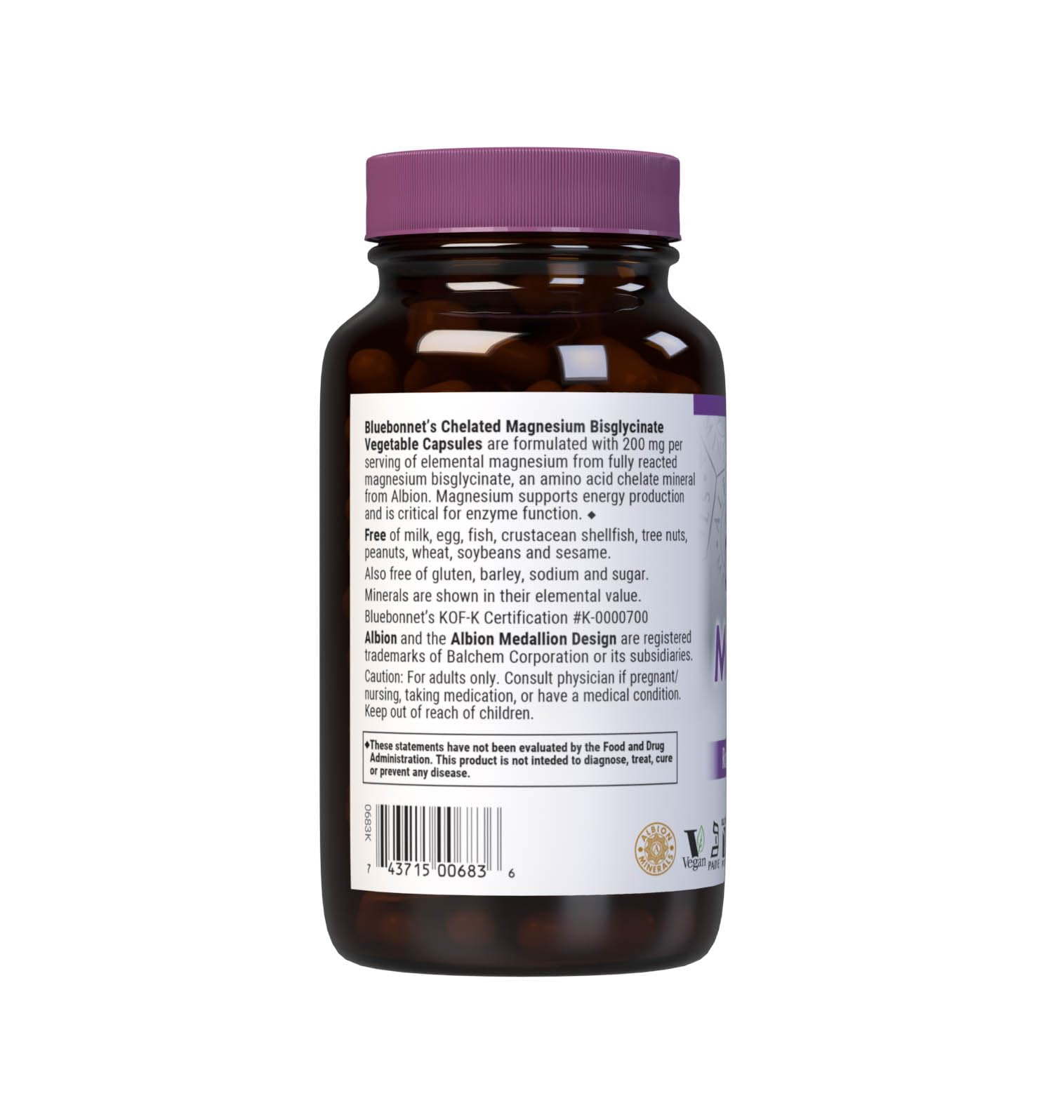 BlueBonnet Magnésium 200 mg, pratique à prendre