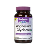 Bluebonnet Magnésium Glycinate 400 mg – bouteille avec capsules pour l’usage quotidien.