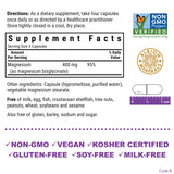 Bluebonnet Magnésium Glycinate 400 mg – capsules favorisant l’absorption et l’énergie potentielle.