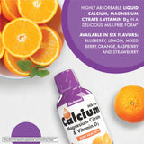 Liquide couleur orange, saveur agréable pour une supplémentation facile.