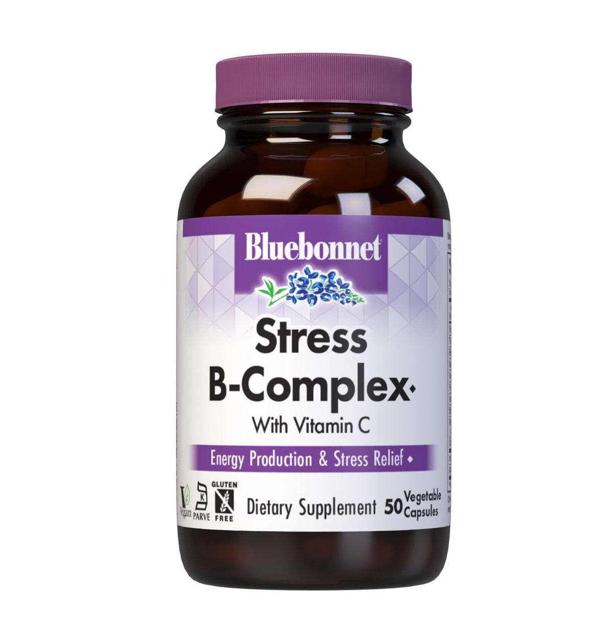 BlueBonnet Stress B Complex, bouteille: soutien énergétique potentiel et pratique au quotidien.