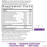 BlueBonnet Stress B Complex, capsules végétales: absorption optimisée pour une routine vegan.