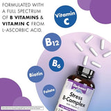 BlueBonnet Stress B Complex, emballage ambré: préserve la puissance des vitamines.