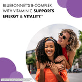 BlueBonnet Stress B Complex, ingrédients: source potentielle d'énergie et de vitalité.