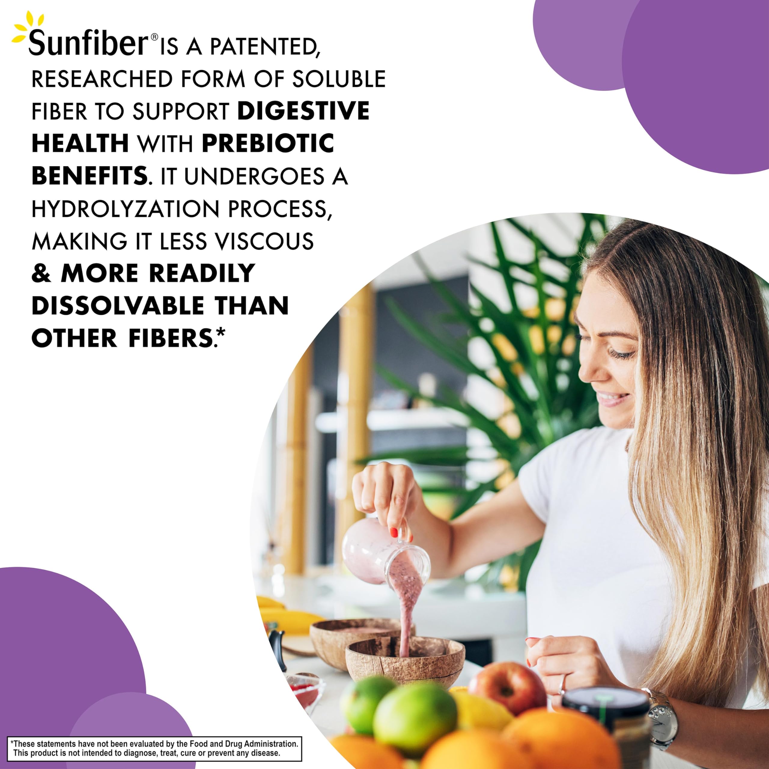 BlueBonnet Sunfiber fibre-vegetale-digestive propose une fibre végétale soluble pour une digestion douce.