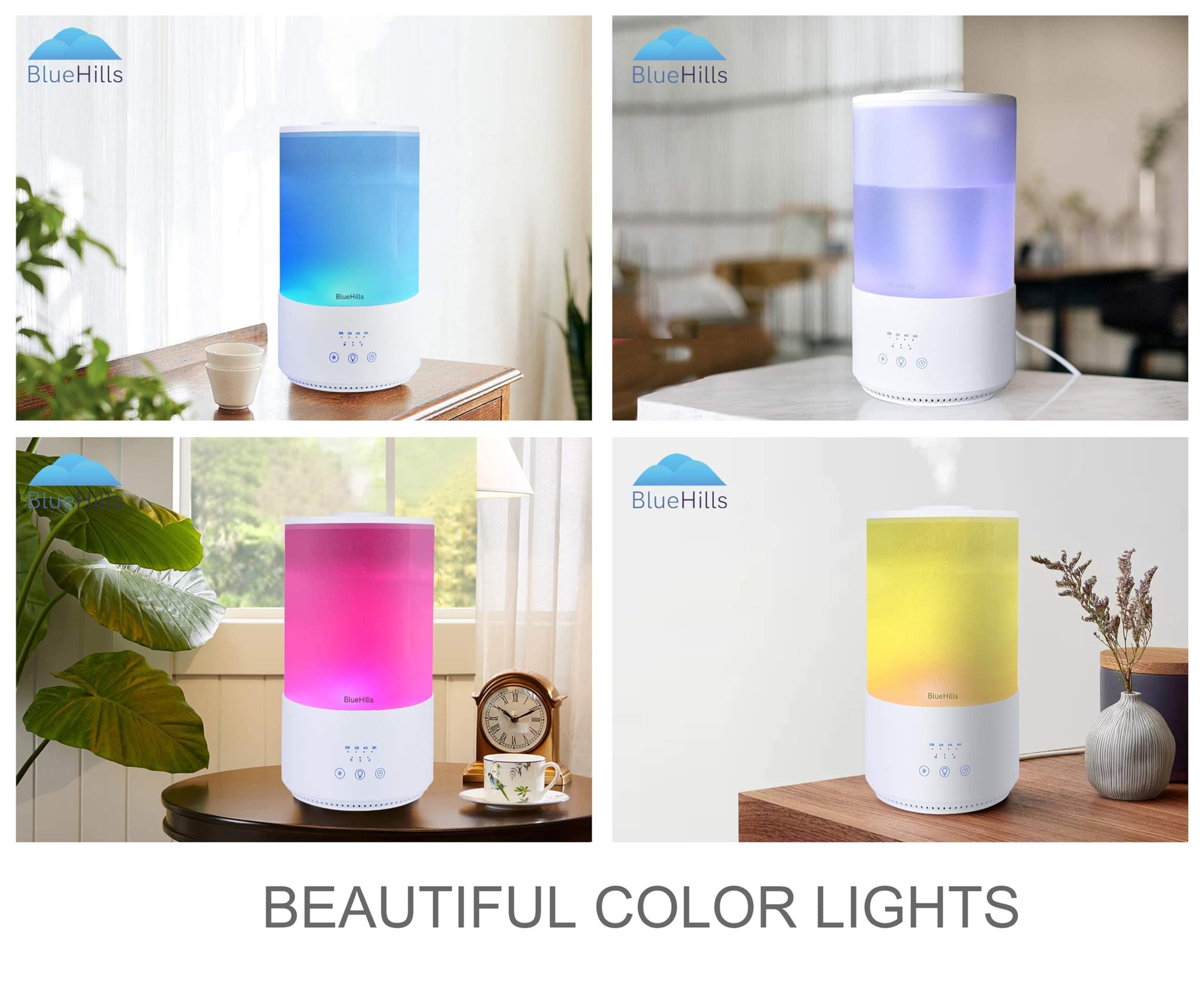 BlueHills Diffuseur – télécommande pratique pour contrôle sans effort.
