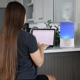 BlueHills-humidificateur-brume-reglable permet d'ajuster l'atmosphère selon l'espace.
