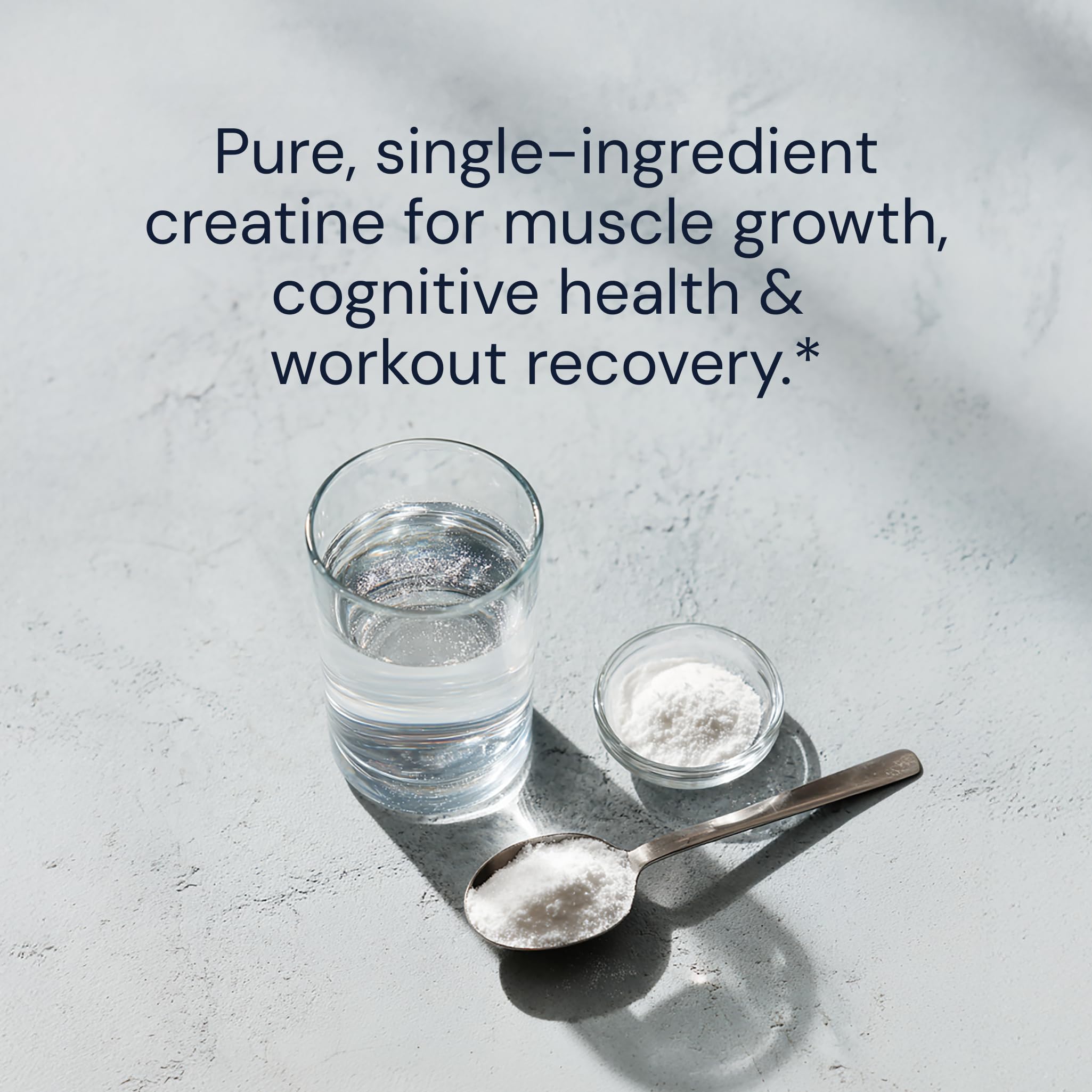 Créatine testée en laboratoire pour pureté et sécurité.