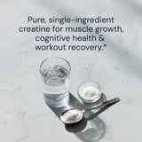 Créatine testée en laboratoire pour pureté et sécurité.