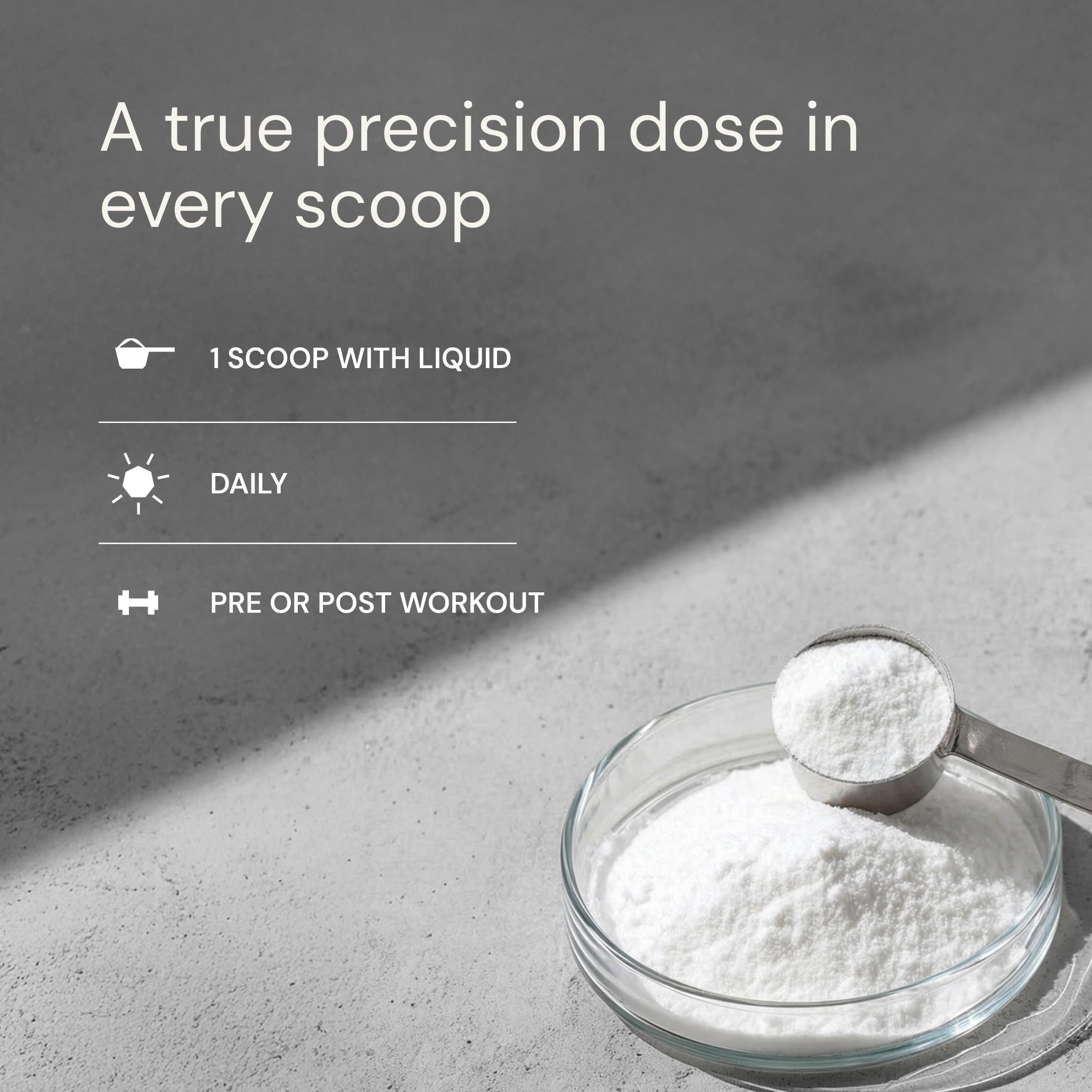 Forme sans goût Blueprint Bryan Johnson Creatine pour n’importe quelle boisson.
