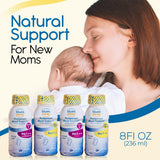 Ingrédients clés Blues Away Postpartum Shake: bleuet sauvage, L-tryptophane et L-tyrosine.