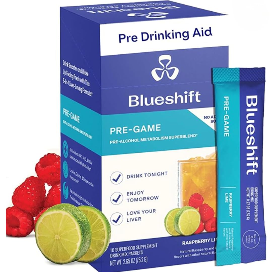Blueshift Pre-Game : sachet framboise-lime prêt à être mélangé pour hydratation