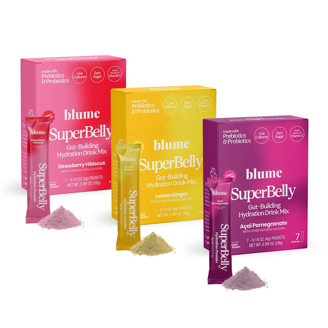 Blume SuperBelly — ensemble saveurs variées pour hydratation facile