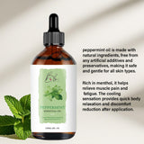 Massage huile menthe Blusheva Beauty pour une sensation fraîche sur la peau.