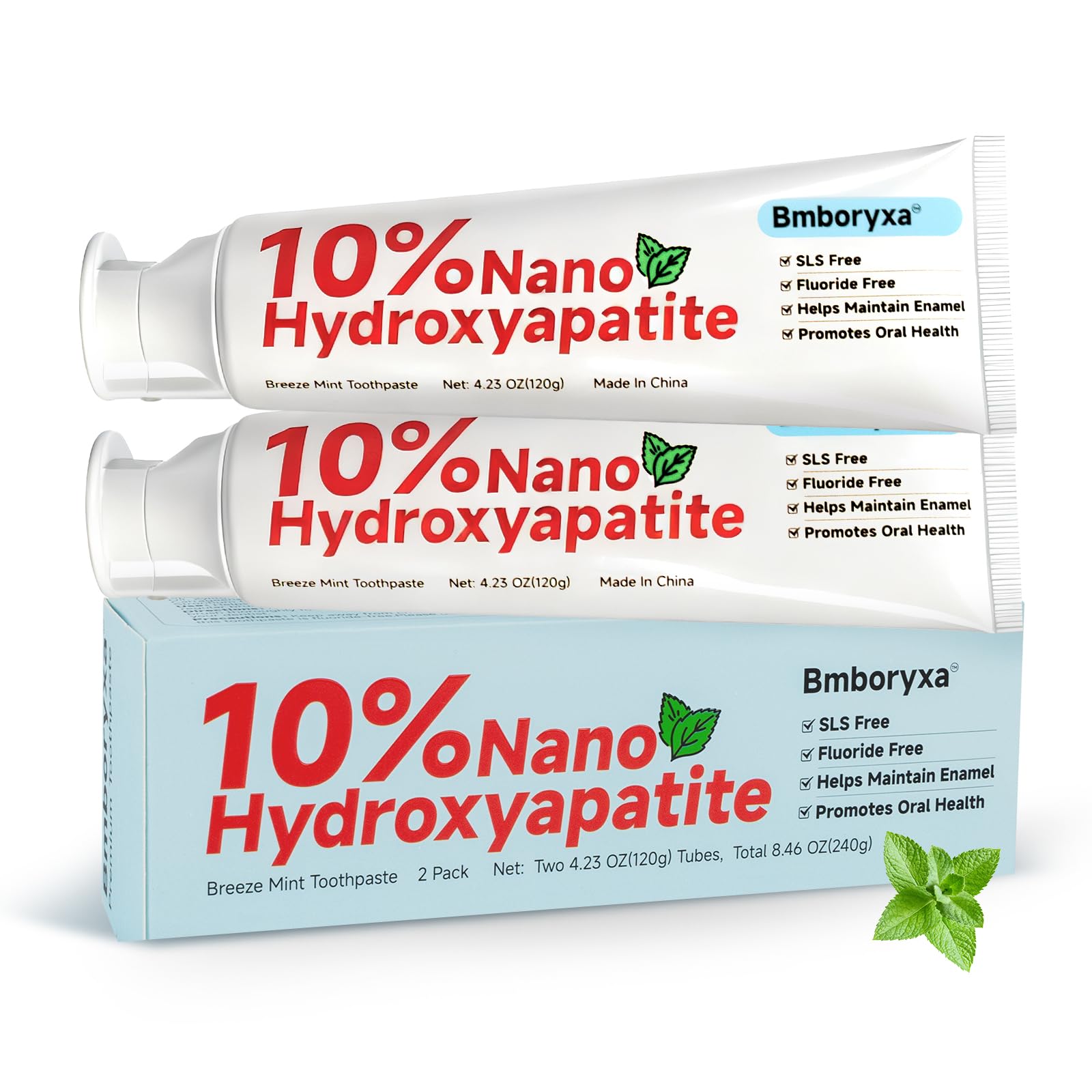 Pâte Bmboryxa 10% nano-hydroxyapatite pour reminéralisation en profondeur.