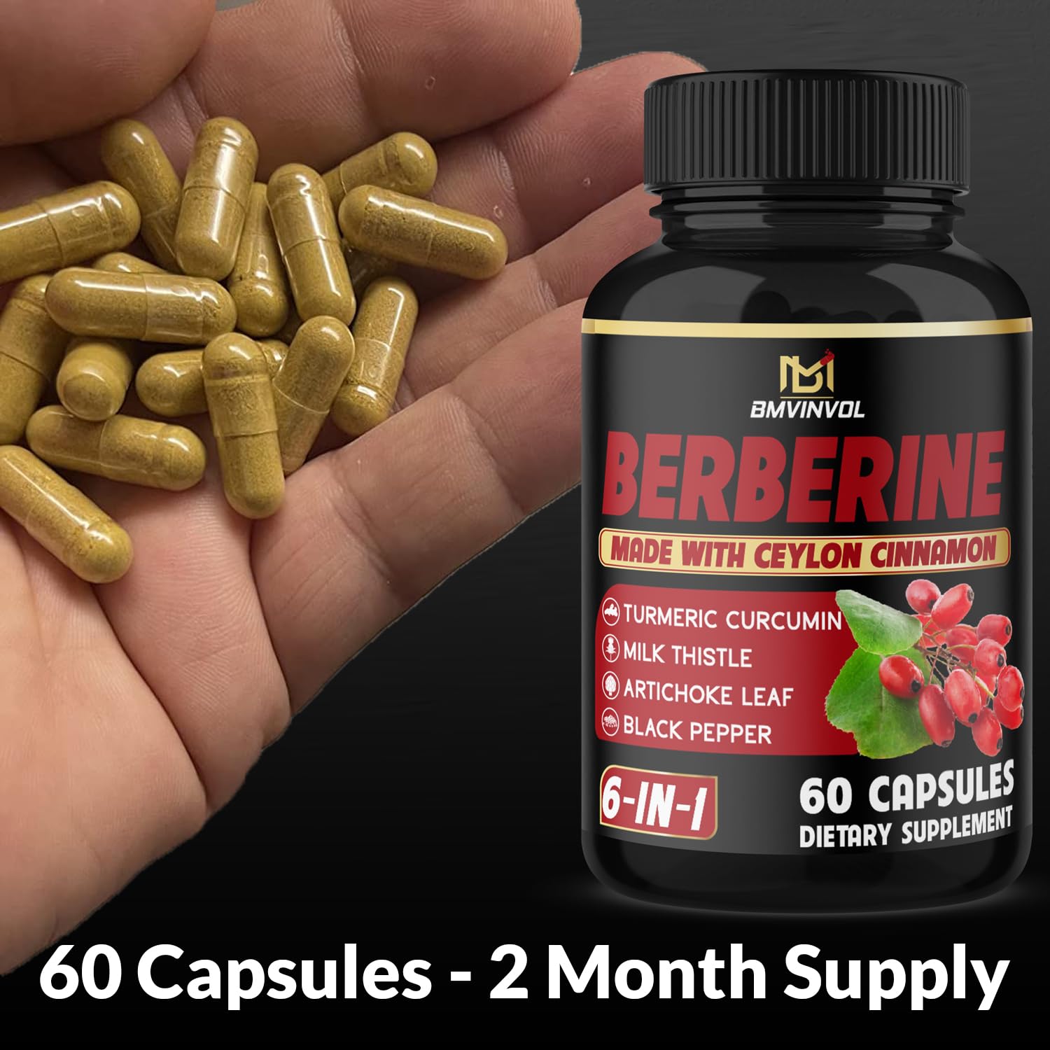 BMVINVOL Berberine - chardon-Marie pour le soutien digestif