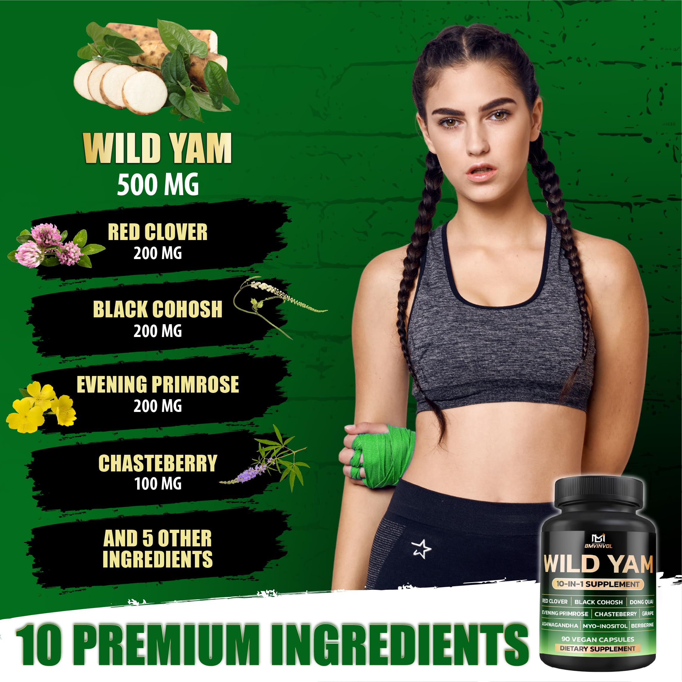 BMVINVOL Vitex gattilier extrait — formulation pour l'équilibre hormonal féminin.