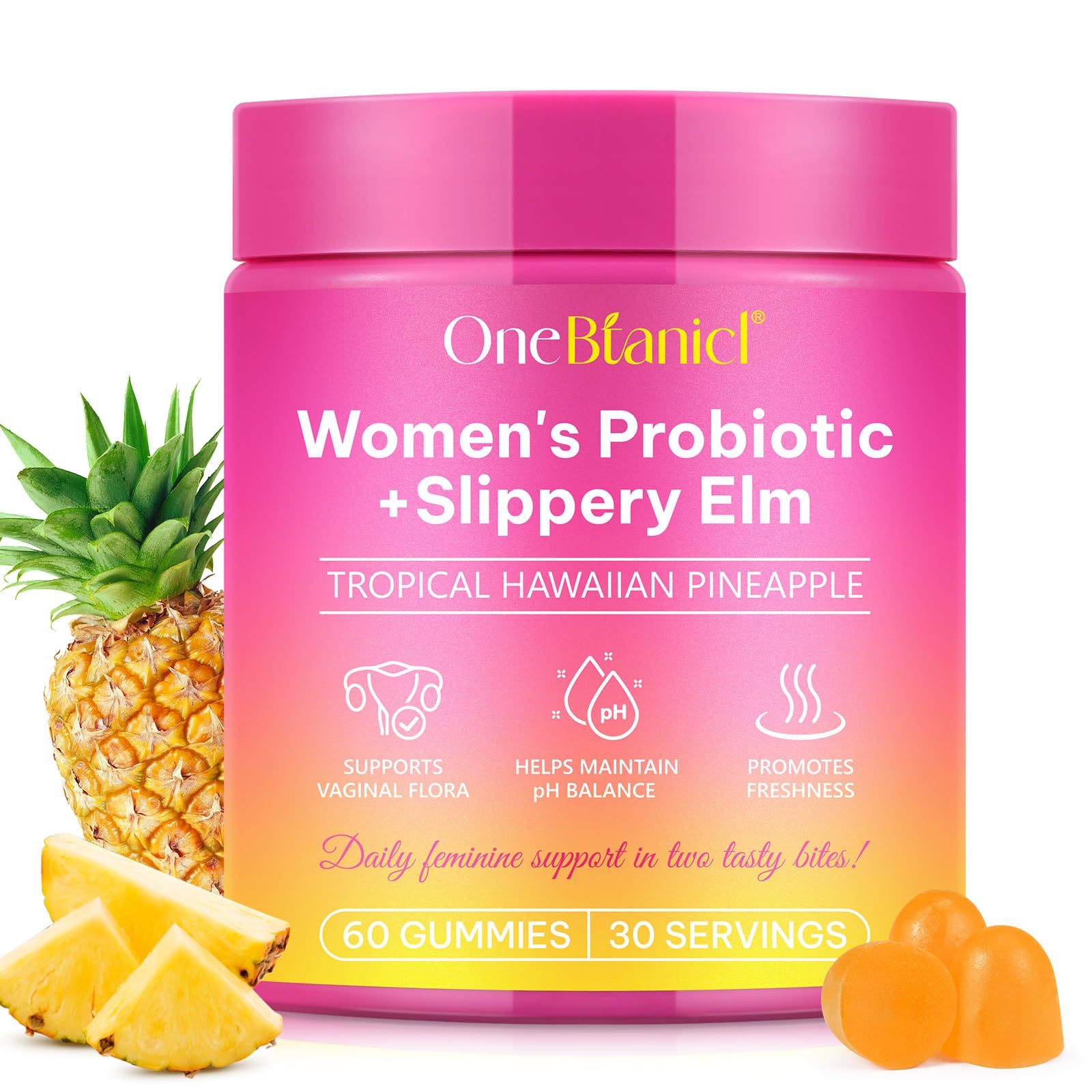 Gommes bnHUlMXw probiotiques féminins pour l'équilibre vaginal et le confort intime.
