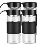Shaker BNCWCQZ en verre 16onces avec grande ouverture pour ajouter des ingrédients facilement