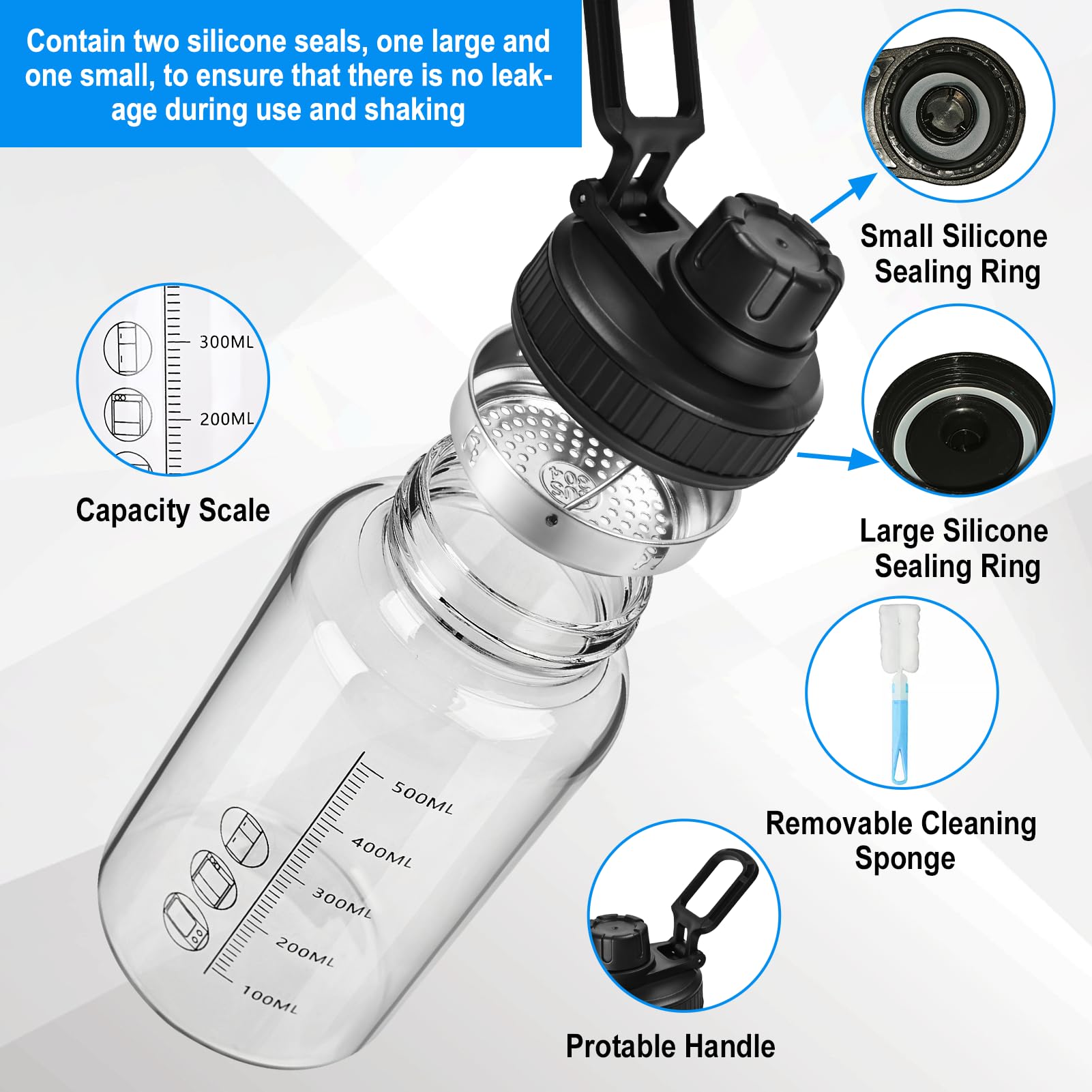 BNCWCQZ filtre interne éliminant les grumeaux pour shake lisse.