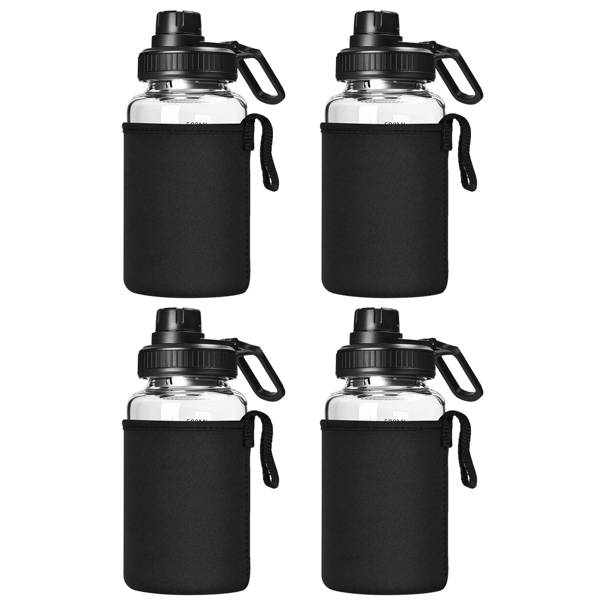 Shaker BNCWCQZ en verre 22oz avec boule acier 304 pour mélange homogène.
