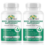 bnhulmxw 2-pack chlorophylle capsules bouteille – déodorant interne naturel et frais