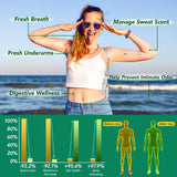 Capsules chlorophylle bnHUlMXw, détail des capsules pour déodorisation interne.