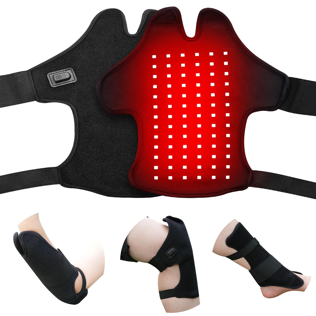 Bnlei bandeau thérapie lumière rouge pour le cou, relaxation musculaire potentielle.