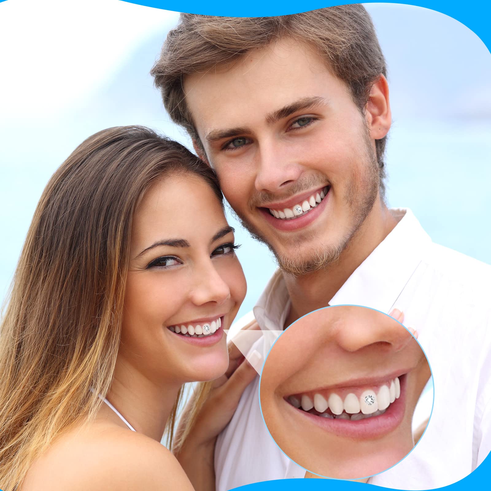 Boao sourire brillant diamants met en valeur le regard et le look.