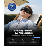 EyeOasis 2, pression réglable pour atténuer la fatigue autour des yeux.