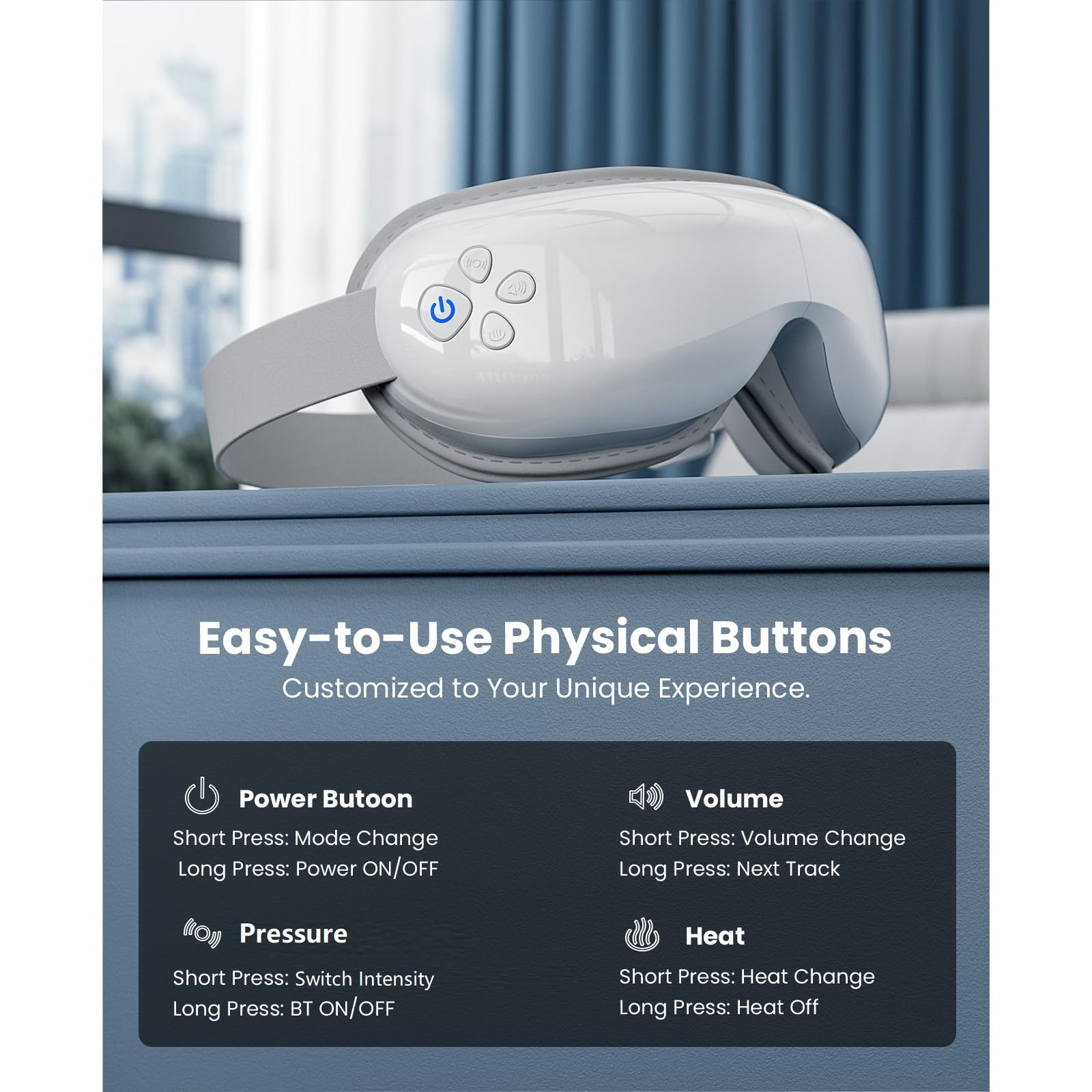 EyeOasis 3 – commandes ajustables et chaleur régulière pour personnaliser votre séance