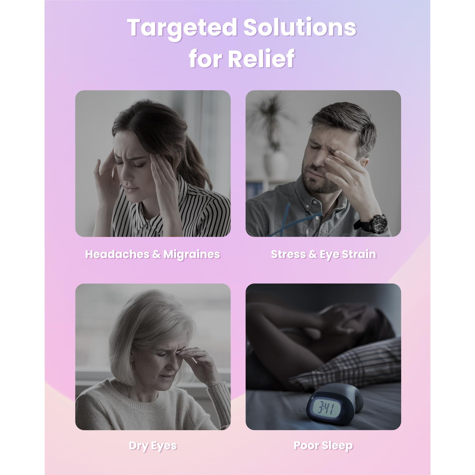 EyeOasis 3, soulagement potentiel des tensions oculaires