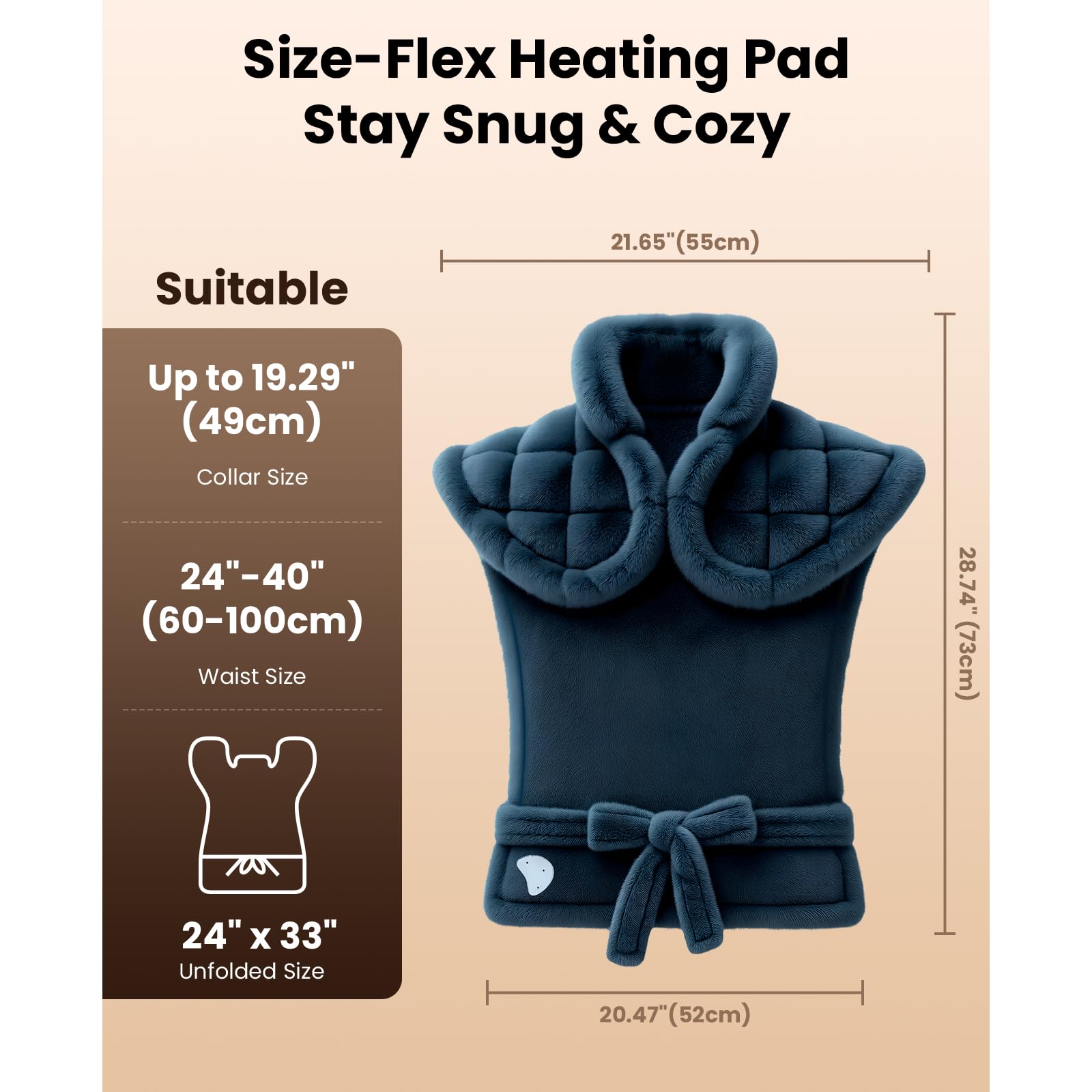 Bob and Brad TheraHeat tissu flanelle doux et confortable sur la peau